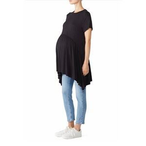 Ingrid & Isabel Handkerchief Hem Maternity Top Size Small